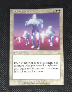 MTG Opalescence - Urza's Destiny - Rare - NM - Vintage Magic The Gathering - Image 1