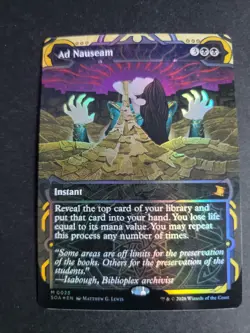Ad Nauseam (Foil) Mythic MTG Secrets of Strixhaven Mythical Archives - Image 1