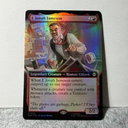J. JONAH JAMESON (EXTENDED ART) MARVEL'S SPIDER-MAN MTG FOIL 261 LP - Image 1