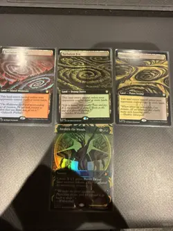 MTG Turbulent Moor, fen & springs + awaken the woods foil - Image 1