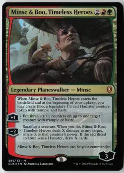 Minsc & Boo, Timeless Heroes (285) - Foil - Battle for Baldur's Gate (CLB) - NM - Image 1