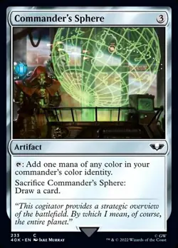 4 x Commander's Sphere (233) - Universes Beyond: Warhammer 40,000 - NM-Mint - MT - Image 1