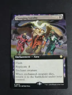 Changing Loyalty (Extended Art) Rare MTG Secrets of Strixhaven Commander - Image 1