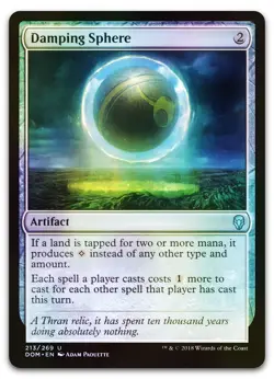 Damping Sphere #213 (Foil) (NM) Dominaria DOM Magic MTG - Image 1