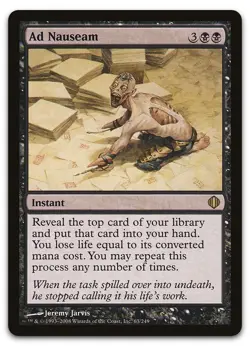 Ad Nauseam #63 (LP) Shards of Alara ALA Magic MTG - Image 1