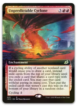 Unpredictable Cyclone (Extended Art) #325 (Foil) (NM) Ikoria IKO Magic MTG - Image 1