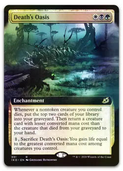 Death's Oasis (Extended Art) #331 (Foil) (NM) Ikoria IKO Magic MTG - Image 1