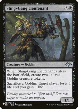 Sling-Gang Lieutenant - The List Light Play, English Magic the Gathering MTG The - Image 1
