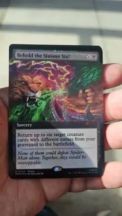 MTG Spider-man Behold The Sinister Six Magic Promo Card Foil Pax West 2025 - Image 1