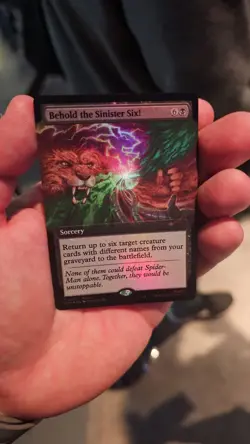 MTG Spider-man Behold The Sinister Six Magic Promo Card Foil Pax West 2025 - Image 2