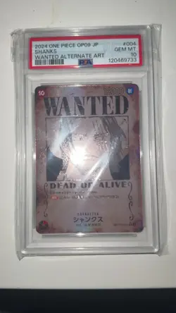 PSA 10 Shanks Wanted OP09-004 Emperors in the New World ONE PIECE Card JP Ver - Image 2