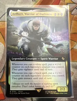 Ardbert Warrior of Darkness EXTENDED ART FIC Final Fantasy Magic Foil 164 MTG - Image 1