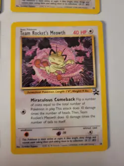 Pokemon - Team Rocket's Meowth #18 - Black Star Promo - Lot Of 4 - Image 4