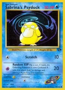 1x Sabrina's Psyduck - 99/132 - Common - Unlimited Edition NM-Mint Pokemon G1 - - Image 1