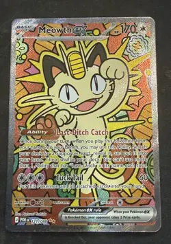 Meowth 121/088 Perfect Order Special Illustration Rare Holo 🔥 Pokemon - Image 1