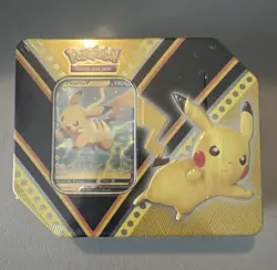 Pokemon TCG: V Powers Tin PIKACHU NEW Factory Sealed NEW - Image 1