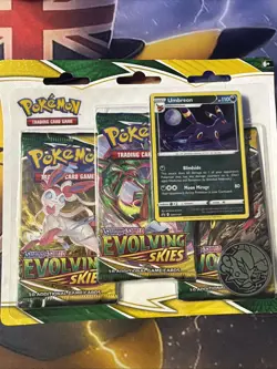 Pokemon TCG Evolving Skies Triple Blister Packs Unbecoming Promo. Brand New - Image 4