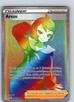 Arezu 204/196 2022 SWSH Lost Origin Full Art Holo Secret Rare - Image 1