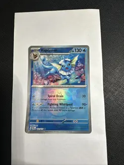 Pokemon TCG SV Vaporeon Master Ball Pattern #022/131 Prismatic Evolutions - Image 1