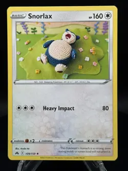 😴 Pokemon TCG – Snorlax 109/159 – Crown Zenith – Regular Rare - Asako Ito – NM - Image 1