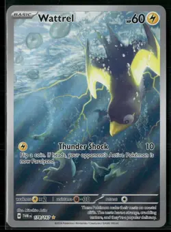 Pokemon - Wattrel 178/167 Illustration Rare Twilight Masquerade NM - Image 1