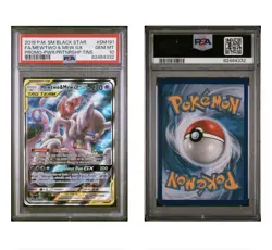 Pokemon 2019 Mewtwo & Mew GX SM191 Full Art Black Star Promo GEM MINT PSA 10 - Image 1