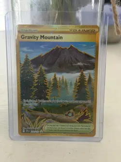 Pokemon TCG Gravity Mountain Trainer Surging Sparks Gold 250/191 - Image 1
