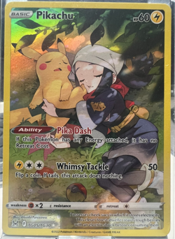 PIKACHU #TG05/TG30 POKEMON SWORD & SHIELD LOST ORIGIN TRAINER GALLERY HOLO NM - Image 1