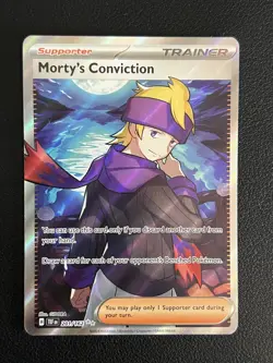 Pokemon Mortys Conviction Full Art Temporal Forces 201/162 - Image 1