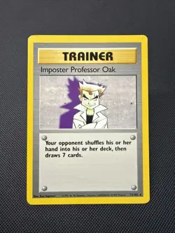 Imposter Professor Oak 073/102 Base Set Regular Pokemon TCG - Image 1