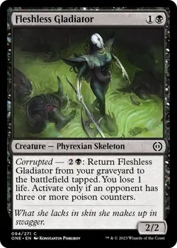 NM Foil Fleshless Gladiator, MTG, Phyrexia: One, Magic the Gathering, 94 - Image 1