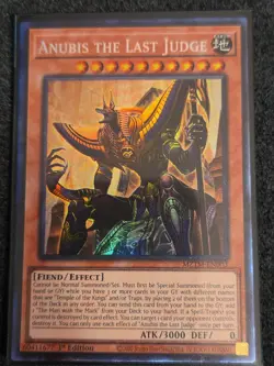 Yugioh Anubis the Last Judge MZTM-EN003 Collector's Rare 1st Edition NM - Image 1