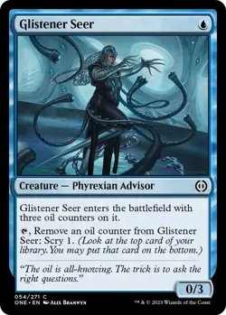 NM Foil Glistener Seer, MTG, Phyrexia: One, Magic the Gathering, 54 - Image 1