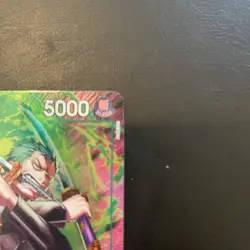 One Piece OP15 Roronoa Zoro OP13-037 TR Foil - Adventure On Kami's Island Eng - Image 3