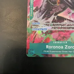 One Piece OP15 Roronoa Zoro OP13-037 TR Foil - Adventure On Kami's Island Eng - Image 5