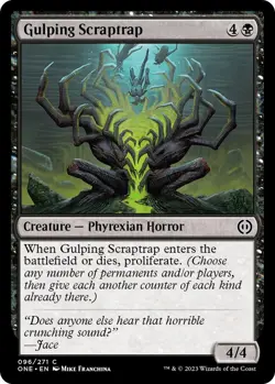 NM Foil Gulping Scraptrap, MTG, Phyrexia: One, Magic the Gathering, 96 - Image 1