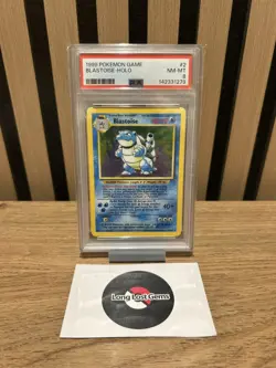 PSA 8 Blastoise 2/102 Base Set Pokemon Card MINT - Image 1