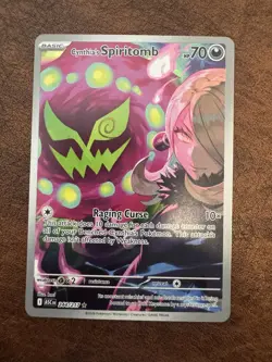 Pokemon TCG Cynthia's Spiritomb ASC CN Full Art Rare Holo Card 244/217 2026 - Image 1
