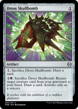 NM Foil Dross Skullbomb, MTG, Phyrexia: One, Magic the Gathering, 225 - Image 1