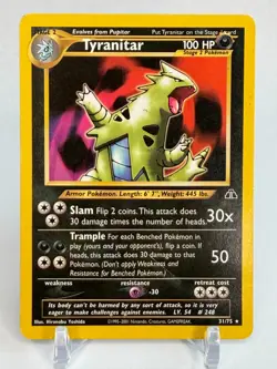 Tyranitar #31/75 Neo Discovery Pokemon TCG Card Non Holo Vintage 2001 Yoshida - Image 1