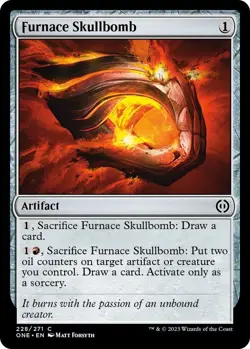 NM Foil Furnace Skullbomb, MTG, Phyrexia: One, Magic the Gathering, 228 - Image 1