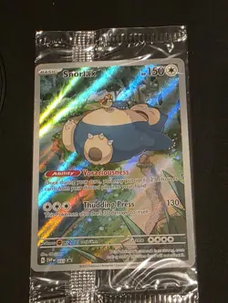 Pokemon Snorlax SVP 051 Black Star Promo Card Scarlet Violet 151 TCG, Sealed - Image 1