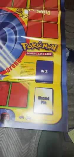 Vintage Original Pokemon Play Mat Base Set Trading Card Game New Out Of Gift Box - Image 5