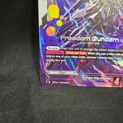 Freedom Gundam LR+ GD01-065 Alt Art Newtype Rising Gundam Card Game English NM - Image 4