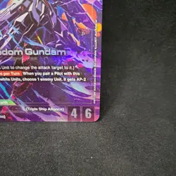 Freedom Gundam LR+ GD01-065 Alt Art Newtype Rising Gundam Card Game English NM - Image 5