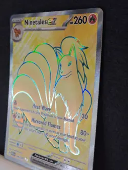 Pokemon Ninetales EX 186/165 Holo Ultra Rare Card English, Near Mint Condition - Image 3