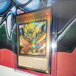Yu-Gi-Oh! TCG Sacred Fire King Garunix Card RA05-EN031 Ultimate Rare 1st Ed - Image 3