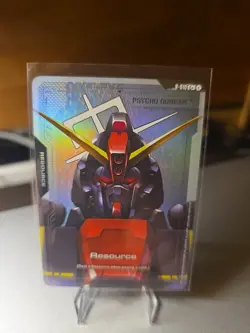 Gundam TCG Card Game Dual Impact Foil Resource GD02 C+ R-010 Psycho Gundam - Image 1