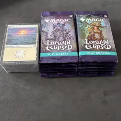 Magic: The Gathering Lorwyn Eclipsed SEALED Play Booster x12 & 90 Lands - Image 2
