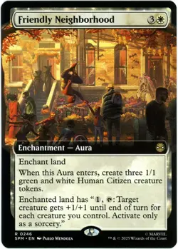 Friendly Neighborhood (Extended Art) - 0246 - Marvel's Spider-Man MTG - NM/M - Image 1